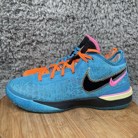 Nike Zoom LeBron NXXT Gen Basketball Shoes Men’s 10.5 Blue Orange DR8784-900 - Picture 2 of 9